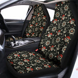 Pirate Theme Pattern Print Universal Fit Car Seat Covers 102422