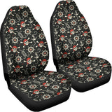 Pirate Theme Pattern Print Universal Fit Car Seat Covers 102422