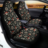Pirate Theme Pattern Print Universal Fit Car Seat Covers 102422