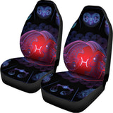 Pisces And Astrological Signs Print Universal Fit Car Seat Covers 102422