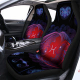 Pisces And Astrological Signs Print Universal Fit Car Seat Covers 102422