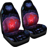 Pisces And Astrological Signs Print Universal Fit Car Seat Covers 102422
