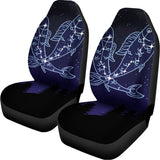 Pisces Constellation Print Universal Fit Car Seat Covers 102422