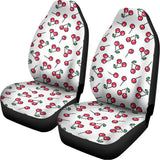 Pixel Cherry Pattern Print Universal Fit Car Seat Covers 102422