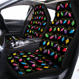 Pixel Christmas Lights Print Universal Fit Car Seat Covers 102422