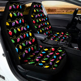 Pixel Christmas Lights Print Universal Fit Car Seat Covers 102422