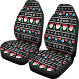 Pixel Christmas Santa Claus Print Universal Fit Car Seat Covers 102422