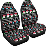 Pixel Christmas Santa Claus Print Universal Fit Car Seat Covers 102422
