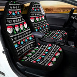 Pixel Christmas Santa Claus Print Universal Fit Car Seat Covers 102422