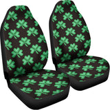 Pixel Clover St. Patrick's Day Print Universal Fit Car Seat Covers 102422