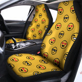 Pixel Emoji Pattern Print Universal Fit Car Seat Covers 102422