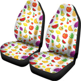 Pixel Fruits Pattern Print Universal Fit Car Seat Covers 102422