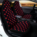 Pixel Heart Pattern Print Universal Fit Car Seat Covers 102422