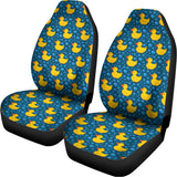 Pixel Rubber Duck Pattern Print Universal Fit Car Seat Covers 102422