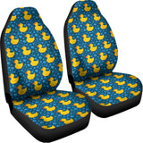 Pixel Rubber Duck Pattern Print Universal Fit Car Seat Covers 102422