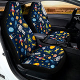 Pixel Space Pattern Print Universal Fit Car Seat Covers 102422