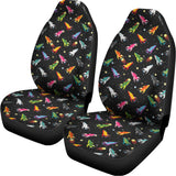 Pixel Spaceships Pattern Print Universal Fit Car Seat Covers 102422