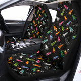 Pixel Spaceships Pattern Print Universal Fit Car Seat Covers 102422