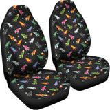 Pixel Spaceships Pattern Print Universal Fit Car Seat Covers 102422