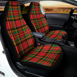 Pixel Stewart Scottish Tartan Print Universal Fit Car Seat Covers 102422
