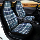 Plaid Denim Jeans Pattern Print Universal Fit Car Seat Covers 102422