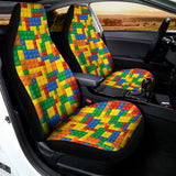 Plastic Building Blocks Pattern Print Universal Fit Car Seat Covers 102422