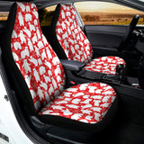 Polar Bear And Snowflake Pattern Print Universal Fit Car Seat Covers 102422