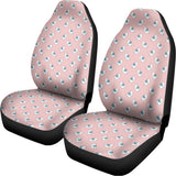Polar Bear Reading Book Pattern Print Universal Fit Car Seat Covers 102422