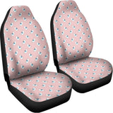 Polar Bear Reading Book Pattern Print Universal Fit Car Seat Covers 102422