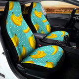 Polka Dot Banana Pattern Print Universal Fit Car Seat Covers 102422