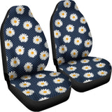 Polka Dot Daisy Floral Pattern Print Universal Fit Car Seat Covers 102422