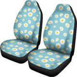 Polka Dot Daisy Flower Pattern Print Universal Fit Car Seat Covers 102422