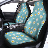 Polka Dot Daisy Flower Pattern Print Universal Fit Car Seat Covers 102422