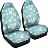 Polka Dot Daisy Flower Pattern Print Universal Fit Car Seat Covers 102422