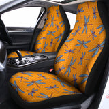 Polka Dot Dragonfly Pattern Print Universal Fit Car Seat Covers 102422
