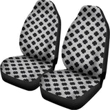 Polka Dot Knitted Pattern Print Universal Fit Car Seat Covers 102422