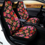 Polka Dot Lily Pattern Print Universal Fit Car Seat Covers 102422
