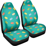 Polka Dot Macaron Pattern Print Universal Fit Car Seat Covers 102422