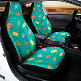 Polka Dot Macaron Pattern Print Universal Fit Car Seat Covers 102422