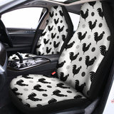 Polka Dot Rooster Pattern Print Universal Fit Car Seat Covers 102422