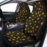 Polka Dot Sunflower Pattern Print Universal Fit Car Seat Covers 102422