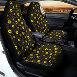 Polka Dot Sunflower Pattern Print Universal Fit Car Seat Covers 102422