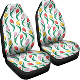 Polygon Tulip Pattern Print Universal Fit Car Seat Covers 102422
