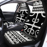 Polynesian Tribal Tattoo Pattern Print Universal Fit Car Seat Covers 102422