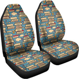 Pop Art Books Pattern Print Universal Fit Car Seat Covers 102422