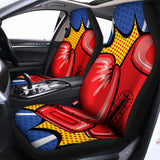 Pop Art Boxing Gloves Print Universal Fit Car Seat Covers 102422