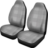 Prince of Wales Check Pattern Print Universal Fit Car Seat Covers 102422