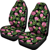 Protea Floral Pattern Print Universal Fit Car Seat Covers 102422