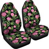 Protea Floral Pattern Print Universal Fit Car Seat Covers 102422
