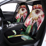 Protea Flower Print Universal Fit Car Seat Covers 102422